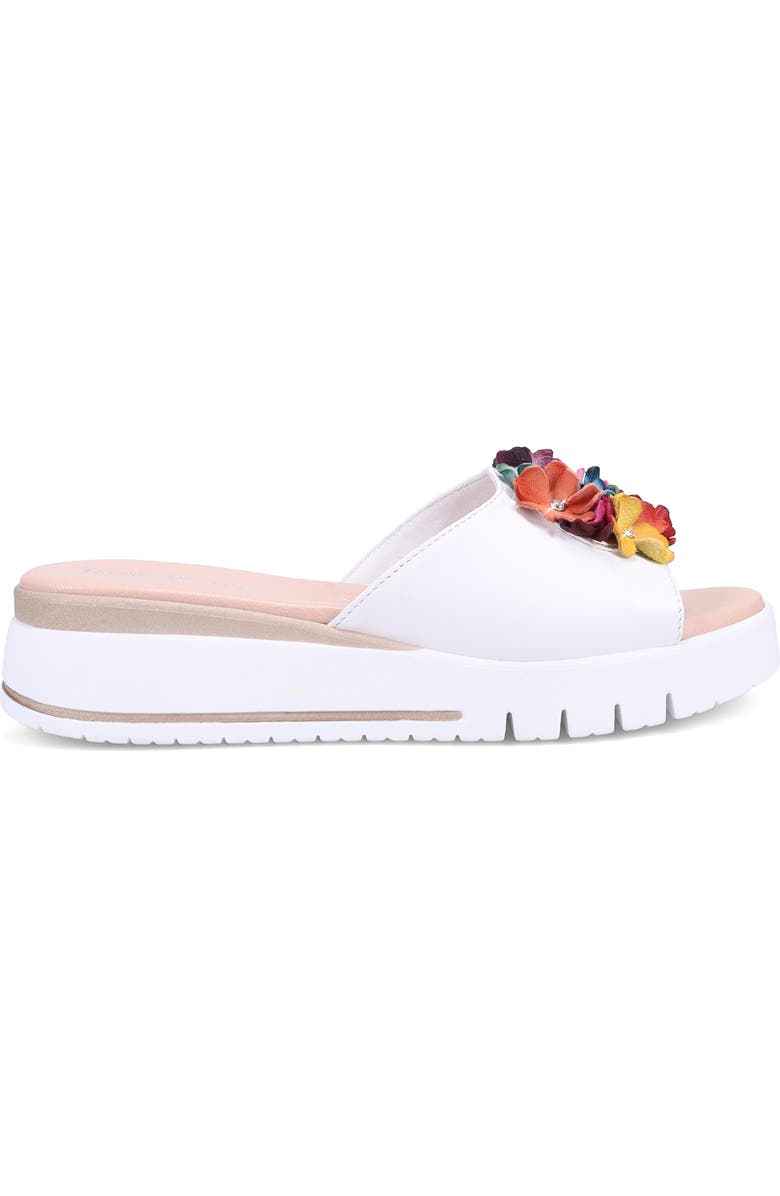 Ron White Ravella Platform Wedge Slide Sandal, Alternate, color, White