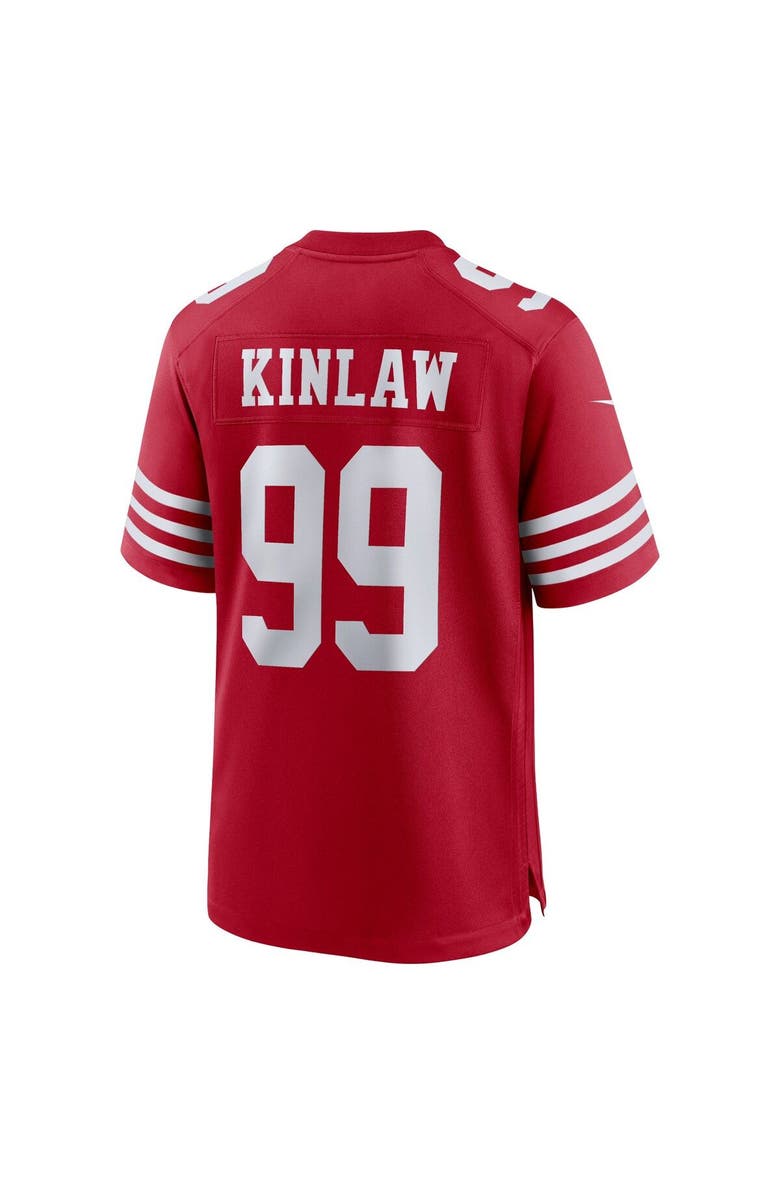 Nike Men's Nike Javon Kinlaw Scarlet San Francisco 49ers Team Player Game Jersey, Alternate, color, 