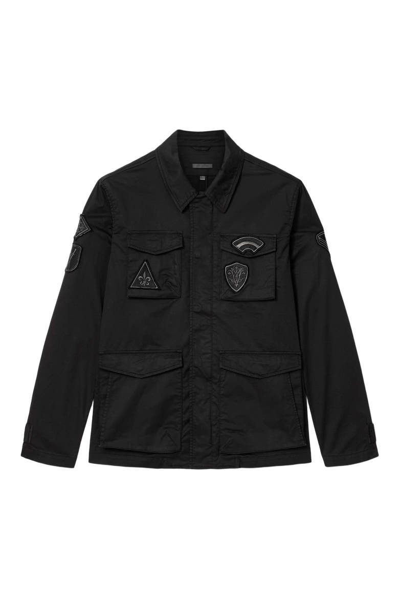 Kade Patch Field Jacket, Alternate, color, BLACK