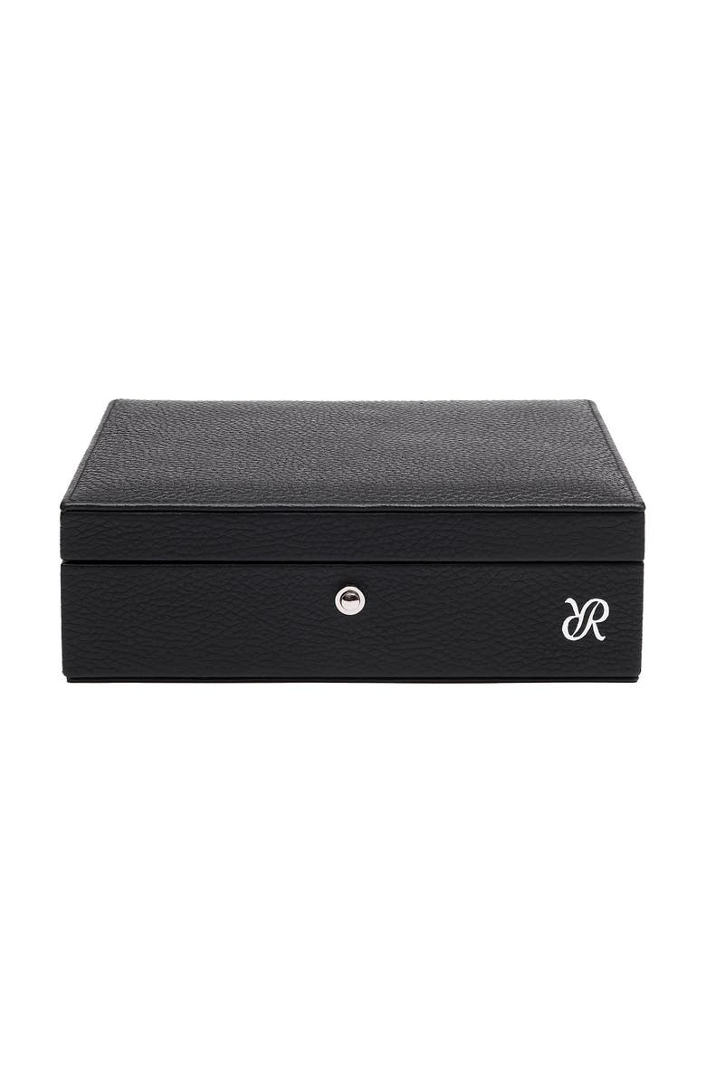 Rapport London TUXEDO CUFFLINK BOX, Alternate, color, Black