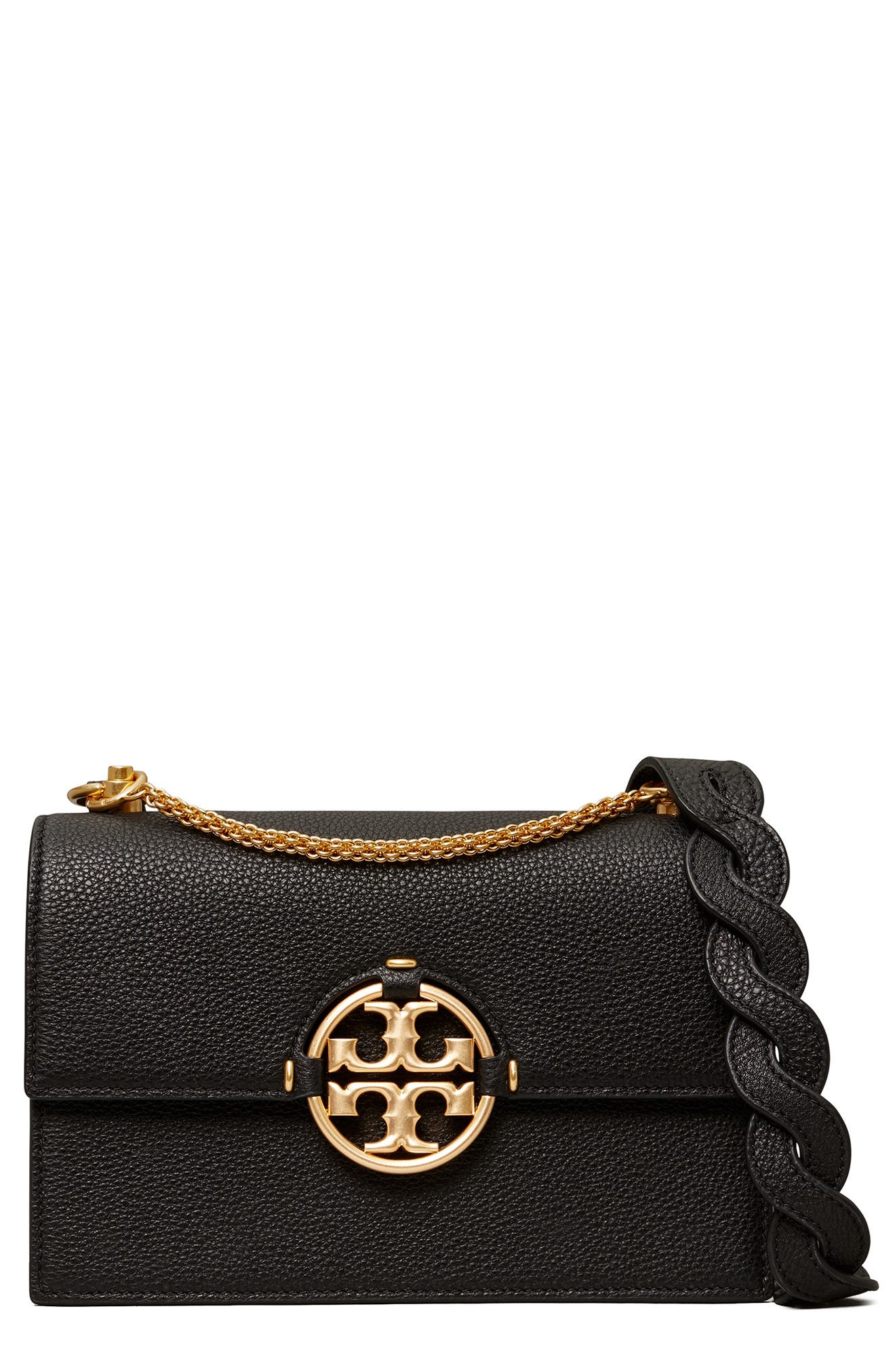 Tory Burch Miller Small Leather Shoulder Bag, Main, color, 