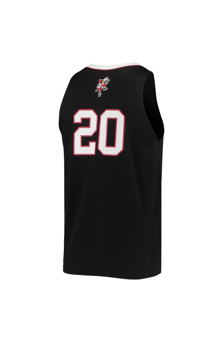adidas Men's adidas #20 Black Louisville Cardinals Reverse Retro Jersey, Alternate, color, 