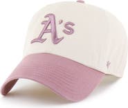 '47 Men's '47 Natural/Pink Athletics Two-Tone Fashion Clean Up Adjustable Hat