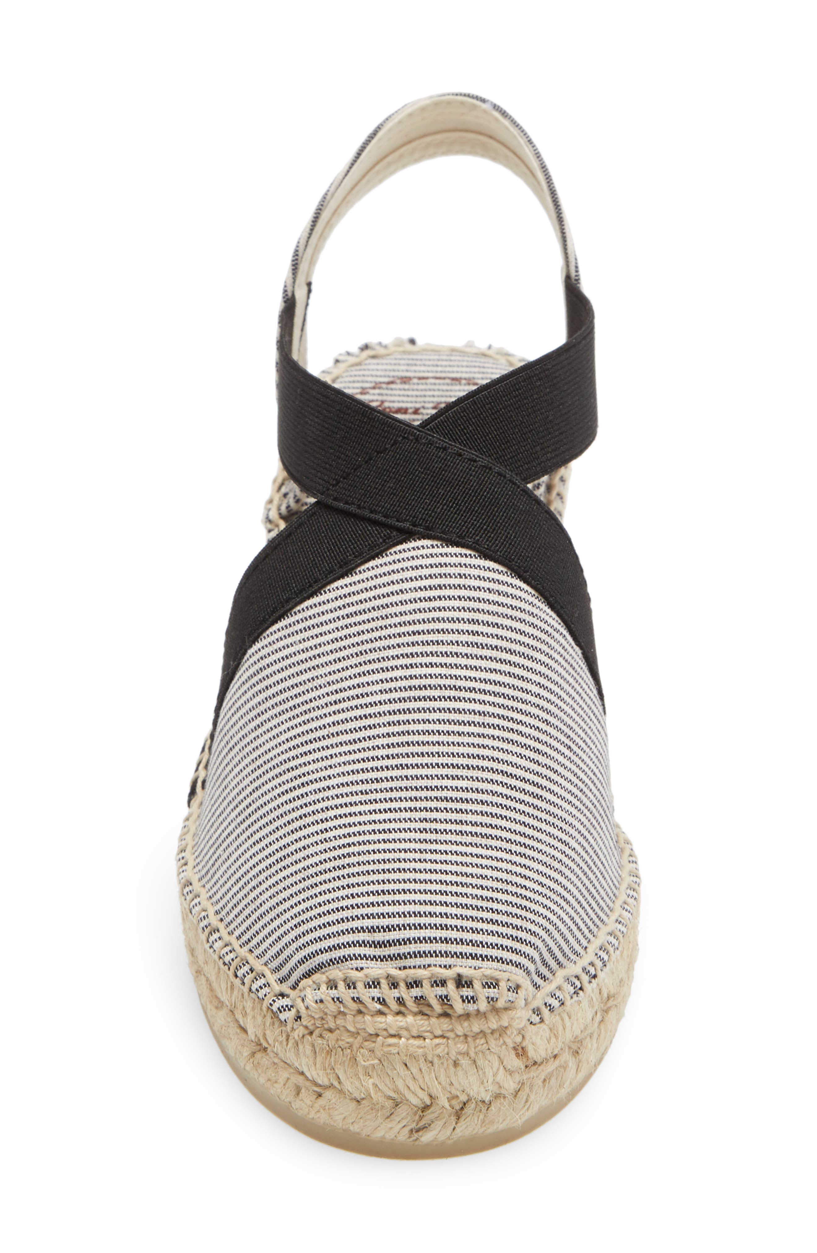 Terra Espadrille Wedge Sandal, Alternate, color, BLACK/ BLACK FABRIC