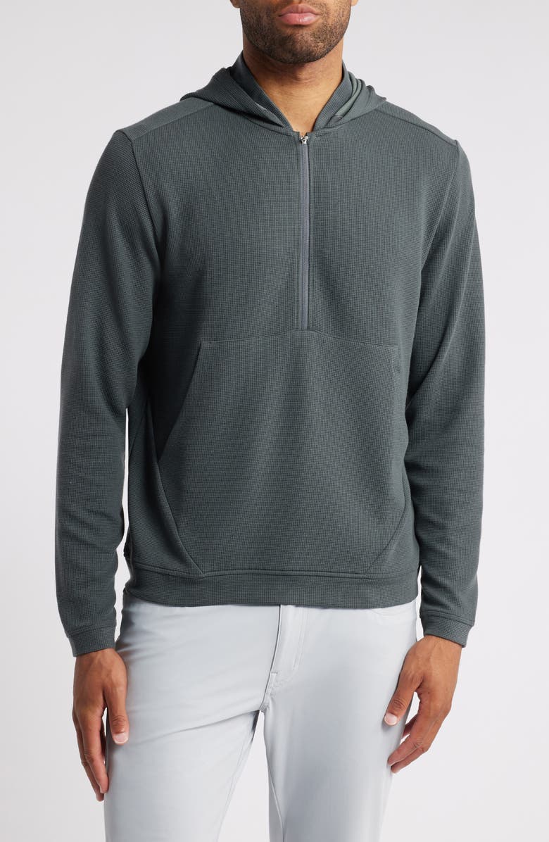 Peter Millar Grid Performance Half Zip Hoodie, Main, color,