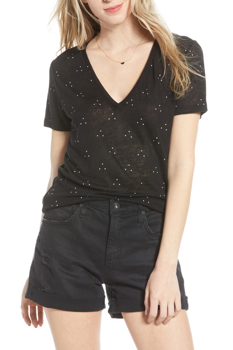 Cara Tee, Main, color, BLACK STAR CLUSTERS