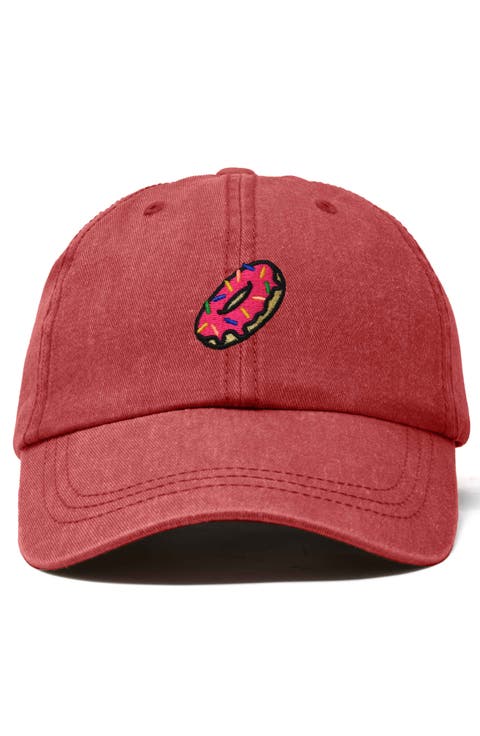 Donut Embroidered Adjustable Cap