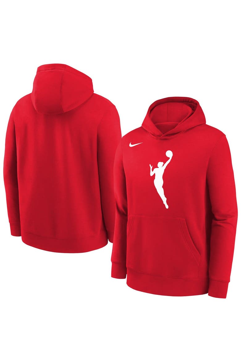 Youth Nike Red WNBA Logo Essential Team Pullover Hoodie, Alternate, color, Red