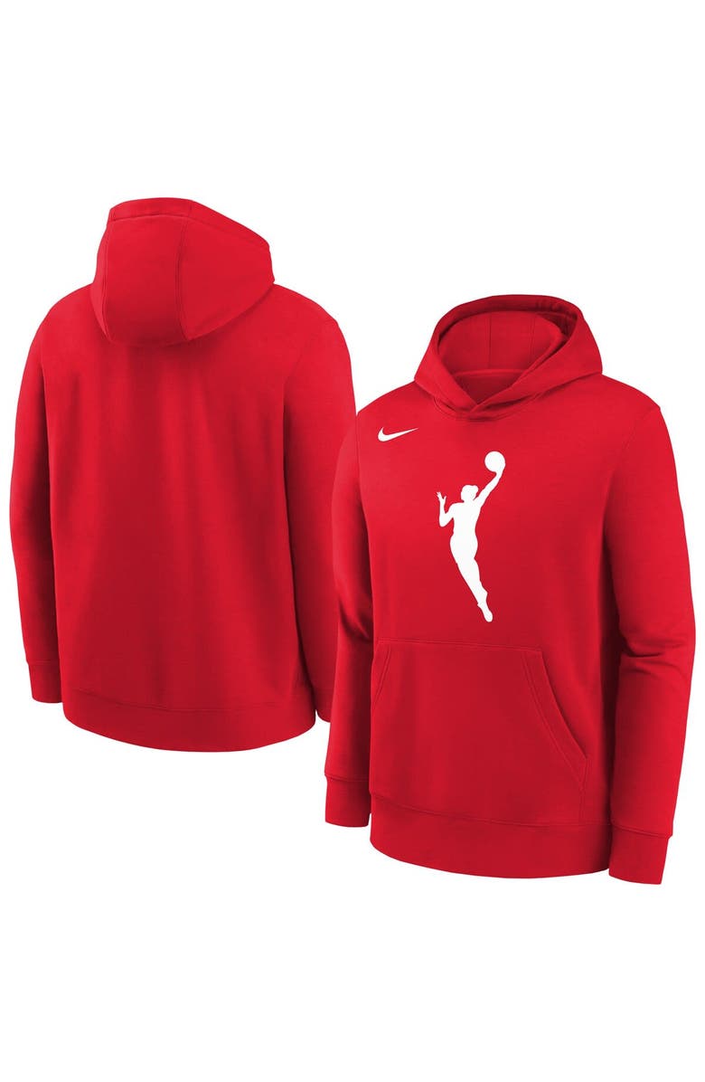Nike Youth Nike Red WNBA Logo Essential Team Pullover Hoodie, Alternate, color, Red