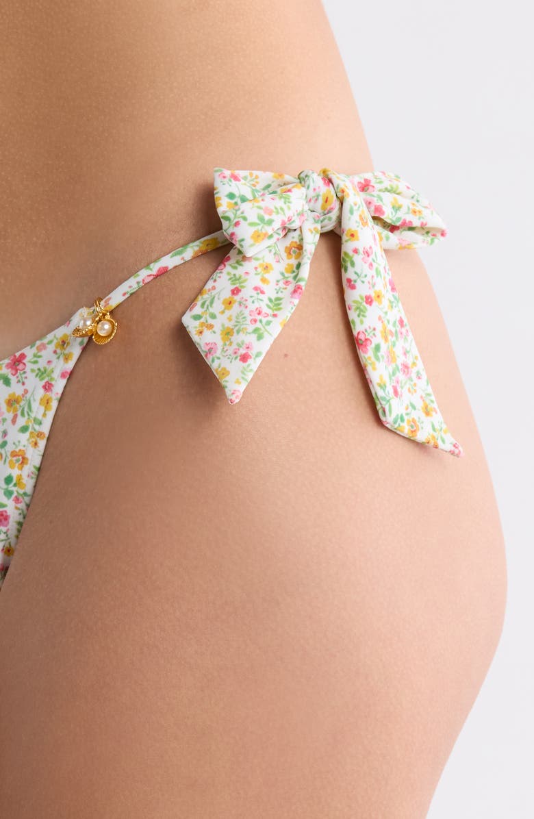 PacSun Evelyn Tie Side Bikini Bottoms, Alternate, color, Evelyn Ditsy/ Floral