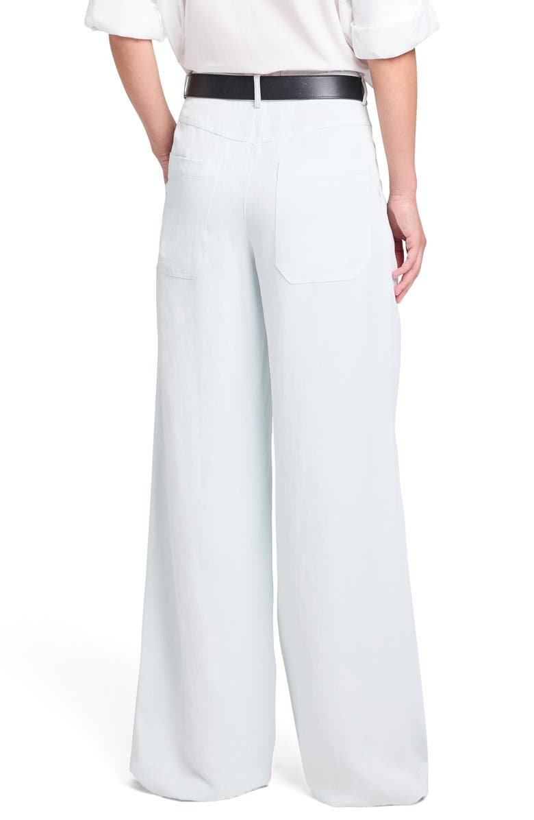 TWP Dylan Coated Wide Leg Pants, Alternate, color, Blue Flower