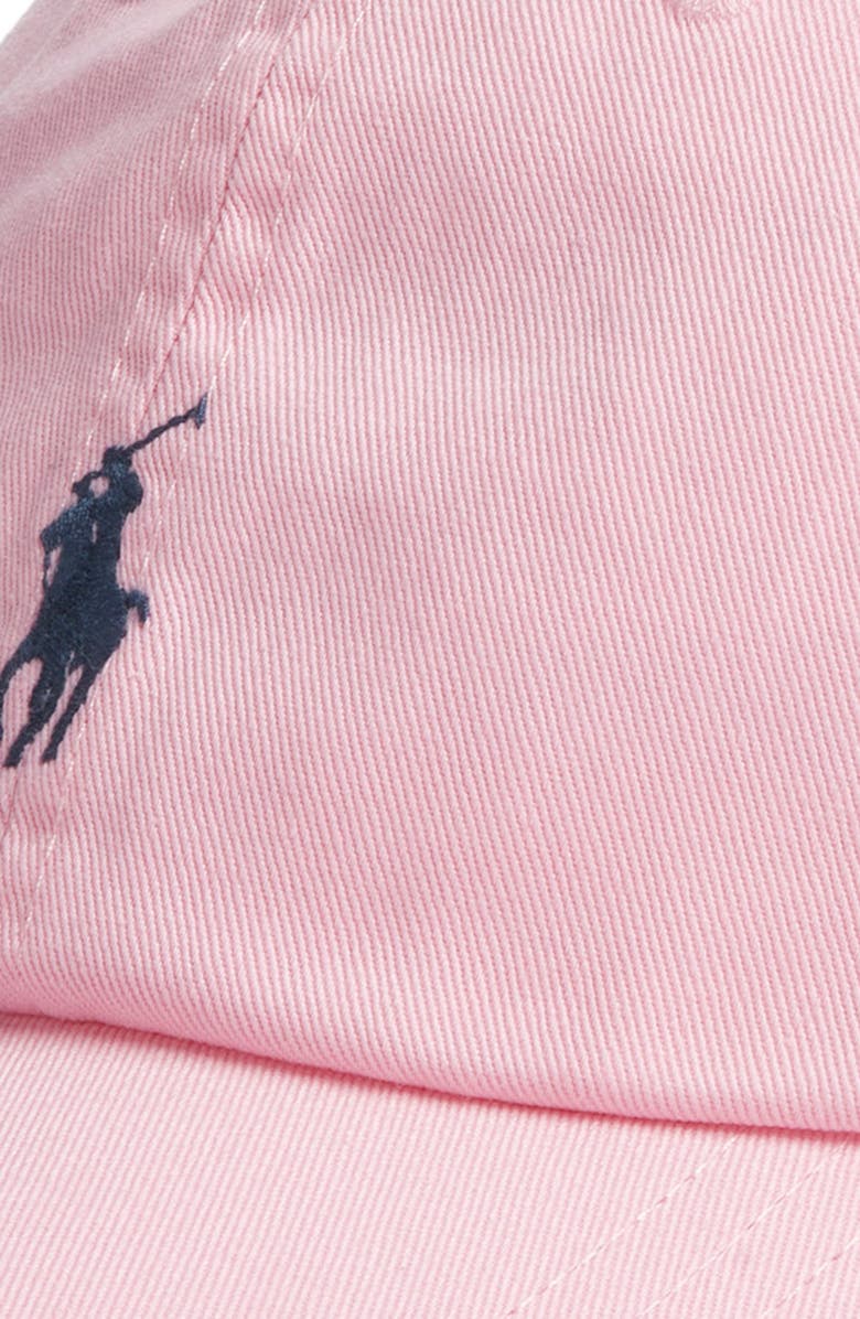 Polo Ralph Lauren Classic Sport Cotton Twill Baseball Cap, Alternate, color, Carmel Pink / Jewel Blue