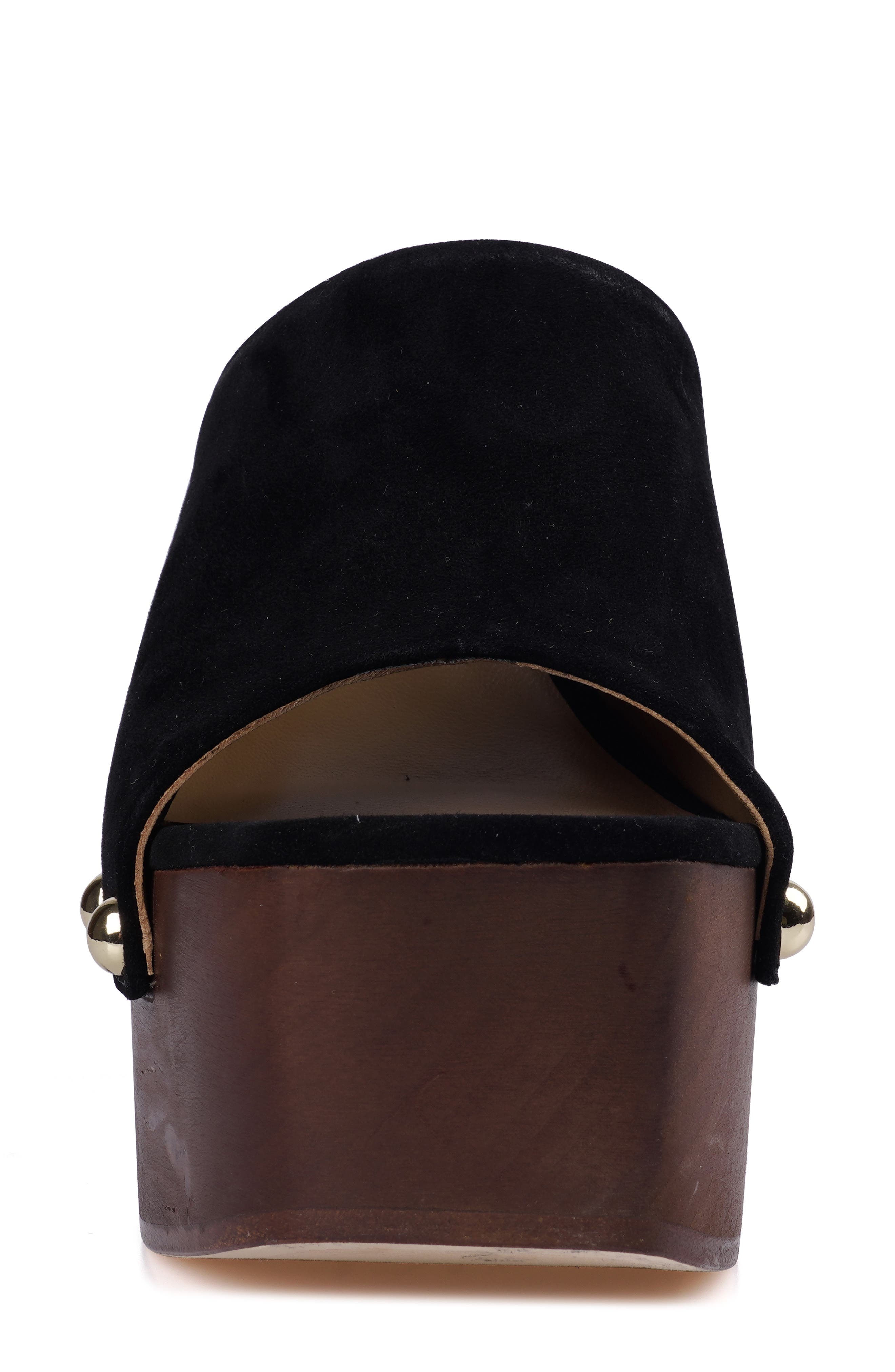 ZIGI Atlas Platform Slide Sandal, Alternate, color, Black Suede