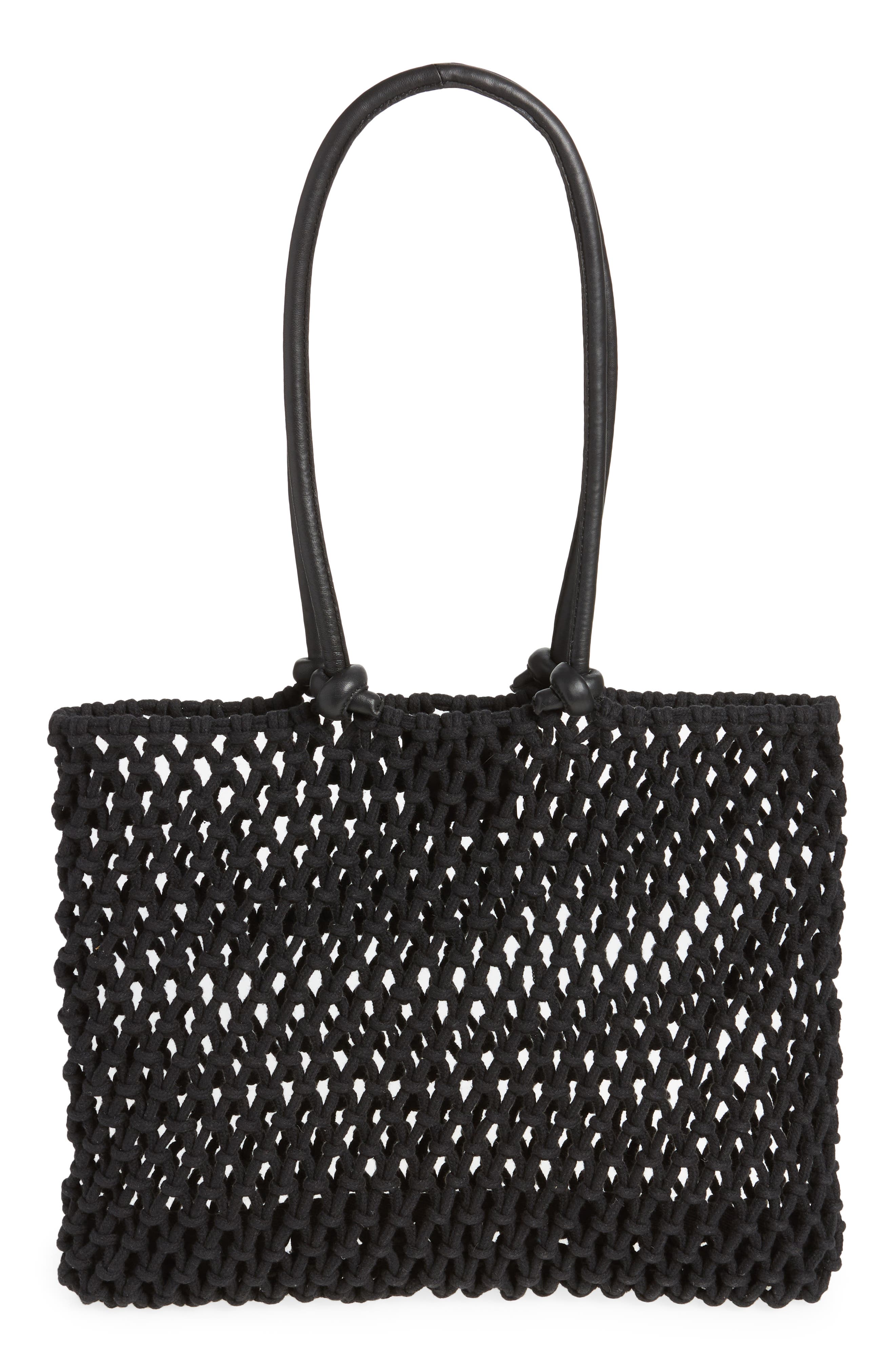Clare V. Sandy Woven Market Tote, Alternate, color, 