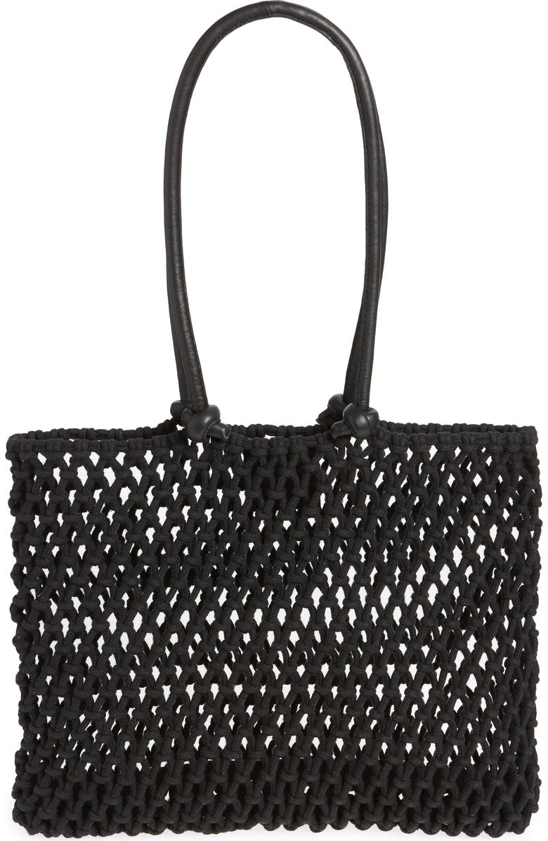 Clare V. Sandy Woven Market Tote, Alternate, color,