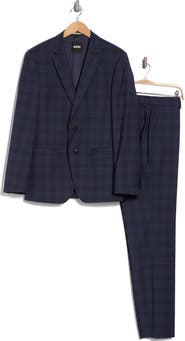 BOSS Huge Plaid Virgin Wool Suit