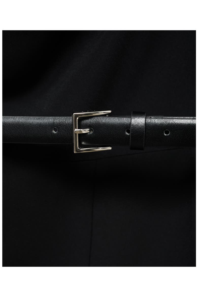 Drape Belted Wide Leg Jumpsuit, Alternate, color, BLACK