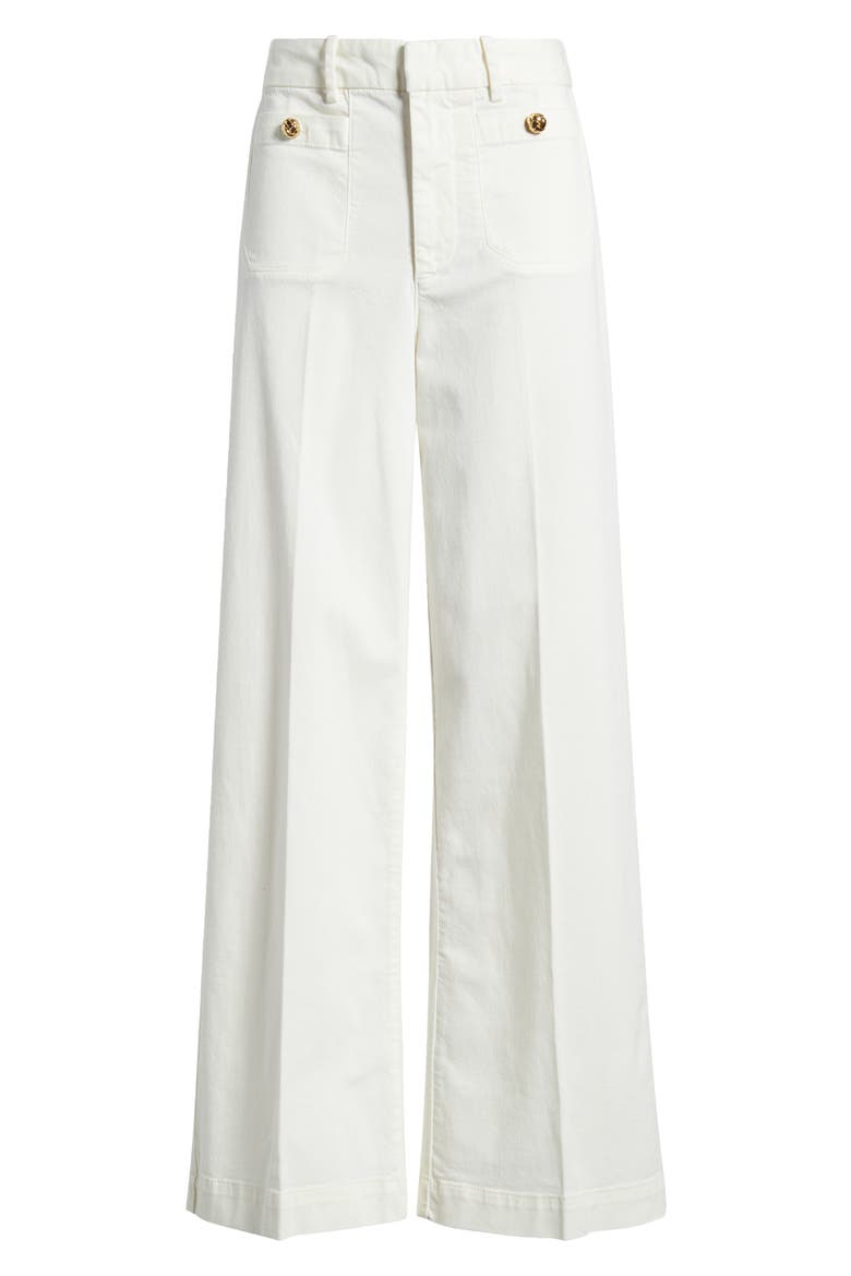 The Modernist High Waist Straight Leg Pants, Alternate, color, CREAM