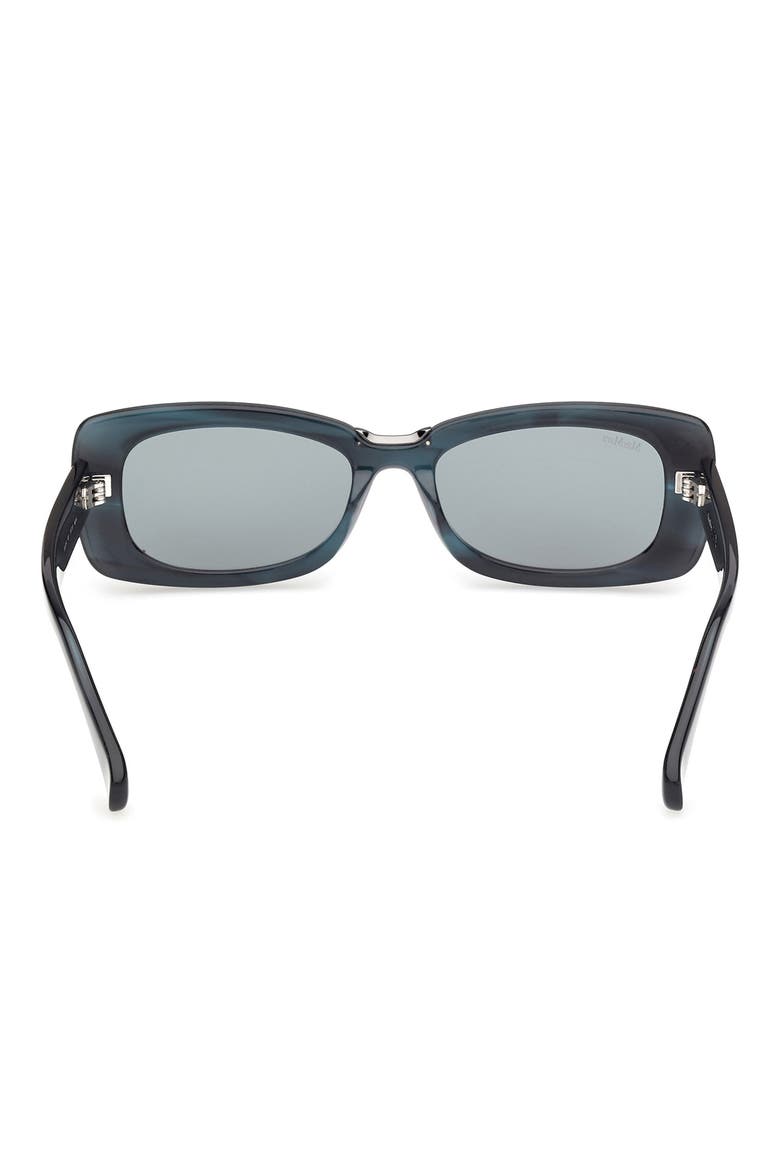 53mm Rectangular Sunglasses, Alternate, color, STRIPED GUNMETAL / MINT