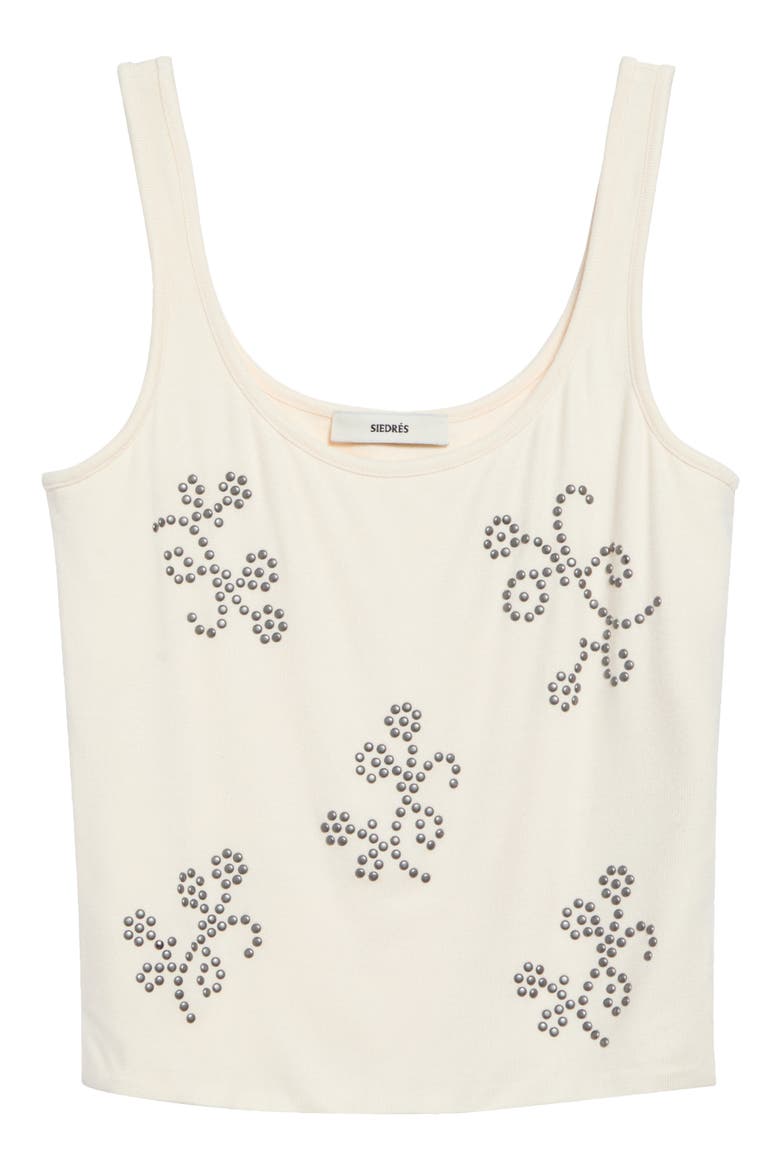 Cali Studded Rib Tank, Main, color, ECRU