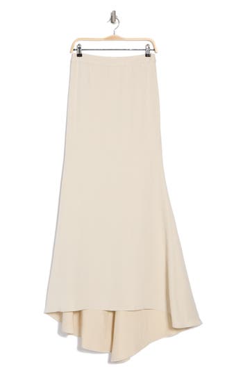Twp Isn't It Romantic High-low Midi Skirt In French Oak