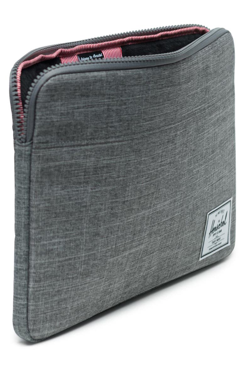 Anchor 15-Inch MacBook Sleeve, Alternate, color, RAVEN CROSSHATCH