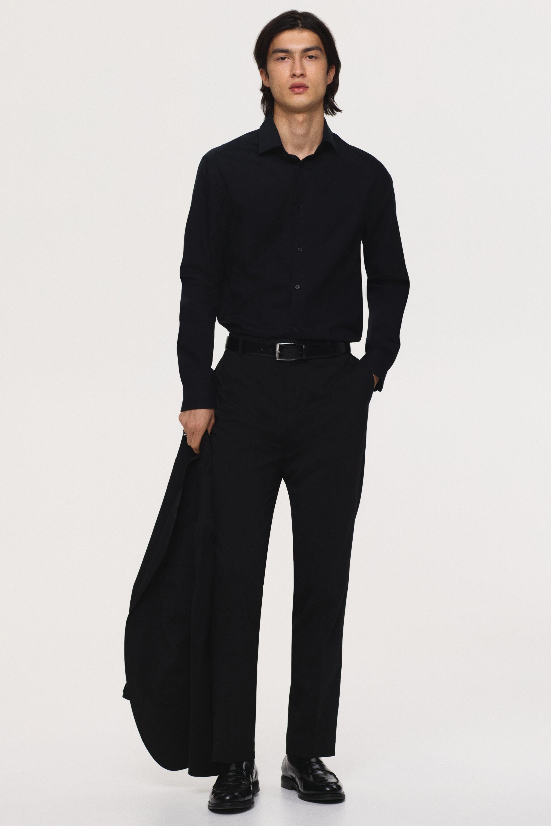Slim-fit cotton shirt - image 2