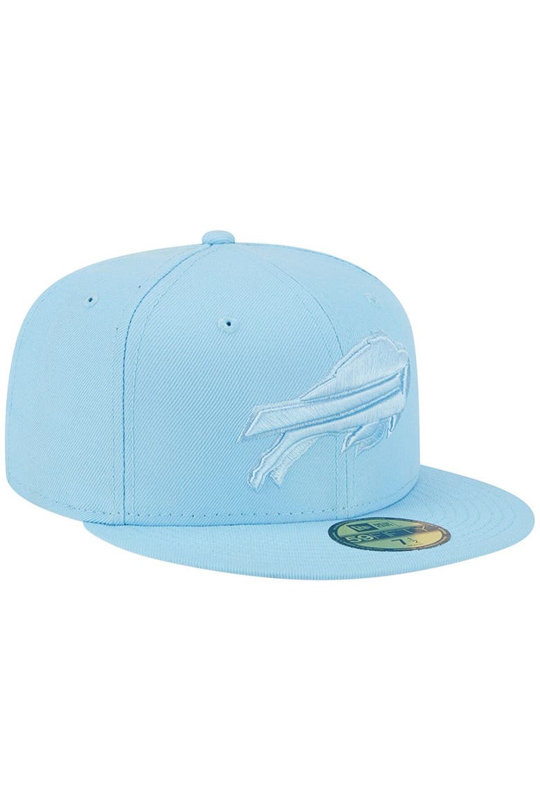 Men's New Era Light Blue Buffalo Bills Color Pack Brights 59FIFTY Fitted Hat, Alternate, color, Light Blue