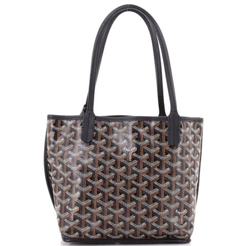 Anjou Reversible Tote Coated Canvas Mini