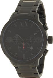 AX Armani Exchange Men's Round Chronograph Bracelet Watch, 49mm