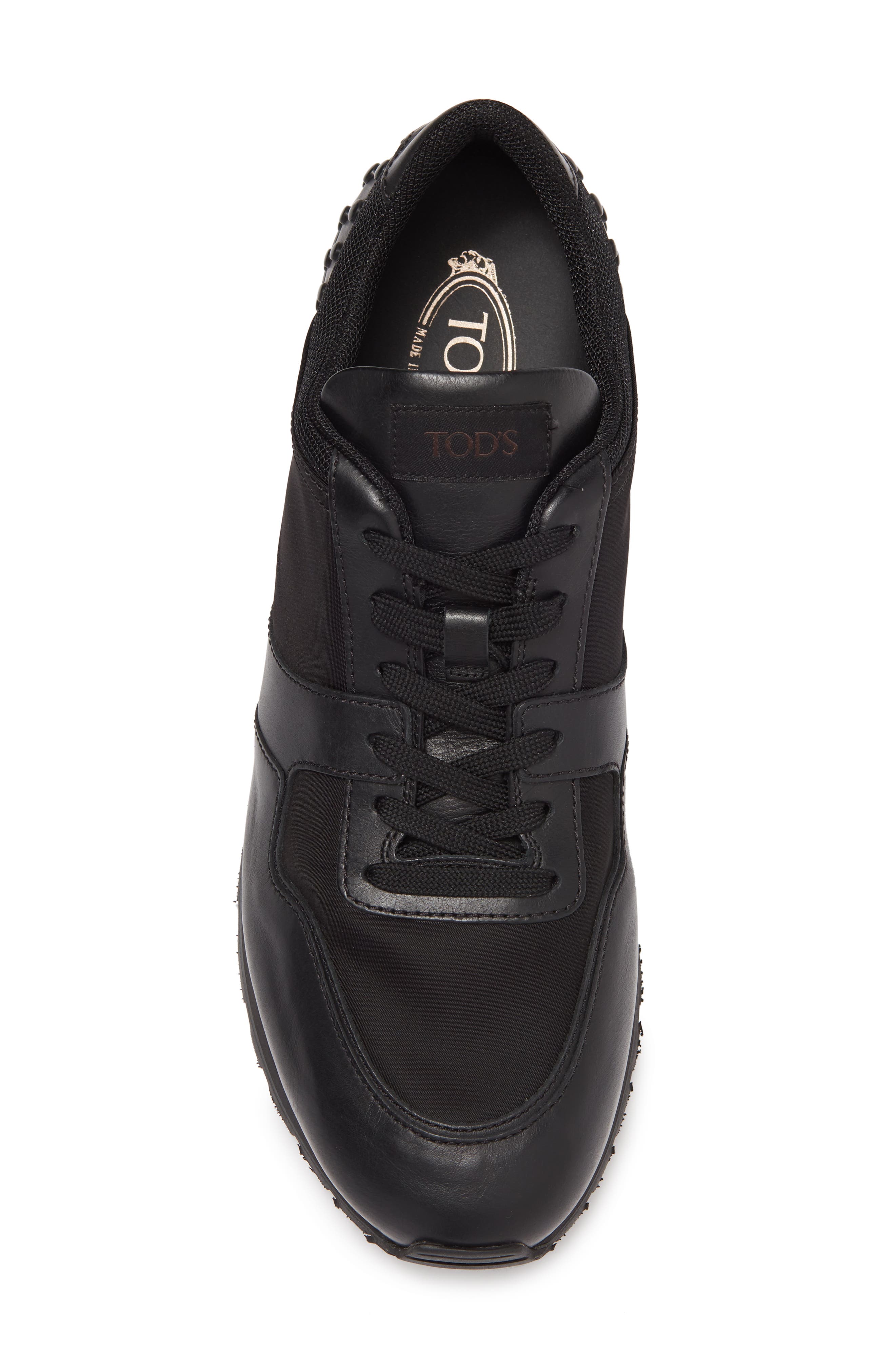 Tod's Matt Leather Sneaker, Alternate, color, 