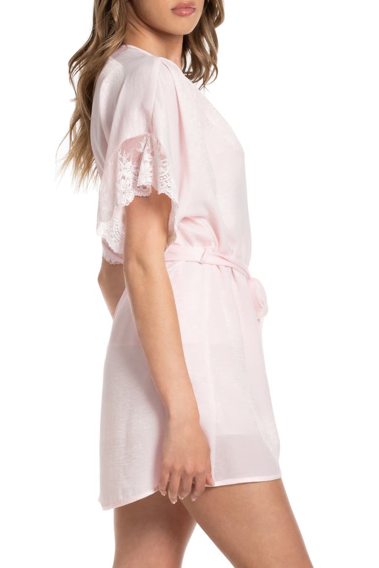 Odette Lace Trim Satin Wrap, Alternate, color, DELICATE PEACH