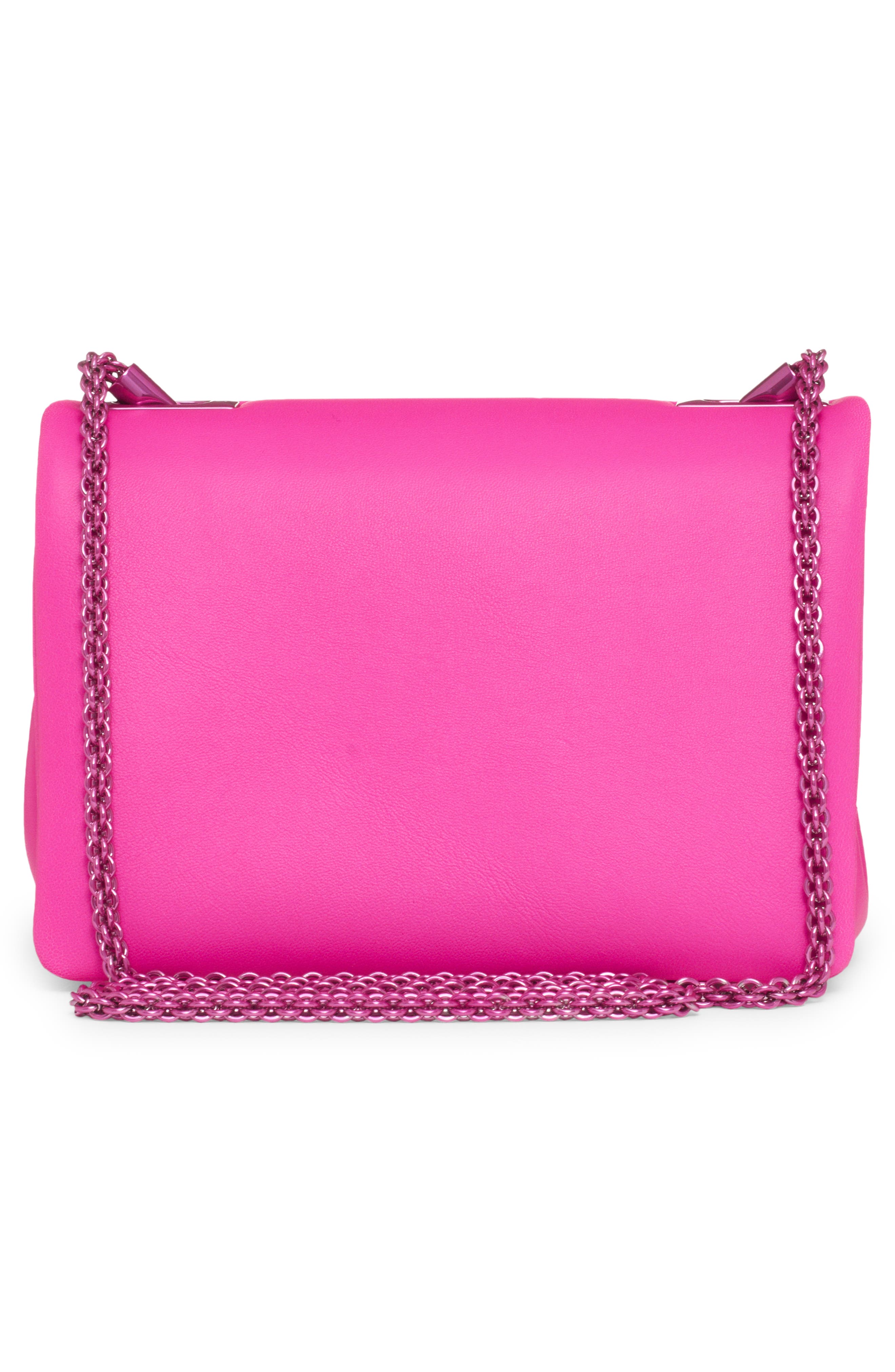 Valentino Garavani Medium One Stud Leather Shoulder Bag, Alternate, color, 