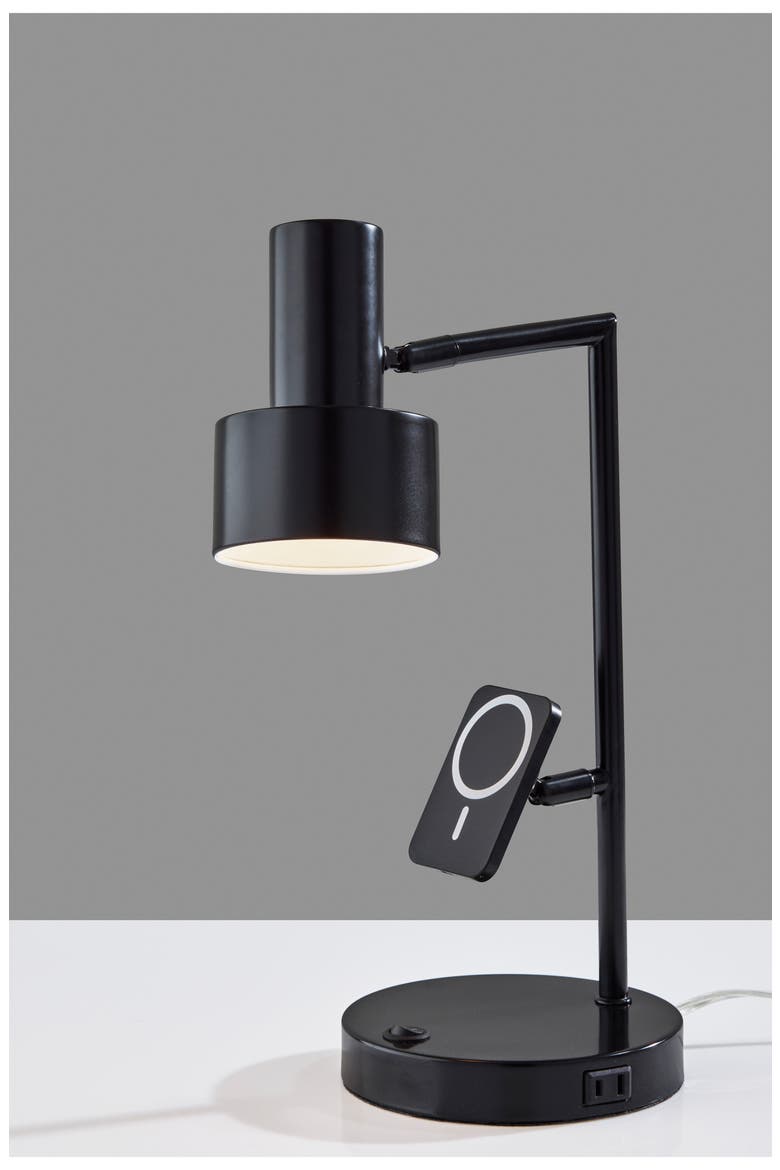 Rowe Supercharger LED Desk Lamp, Alternate, color, BLACK