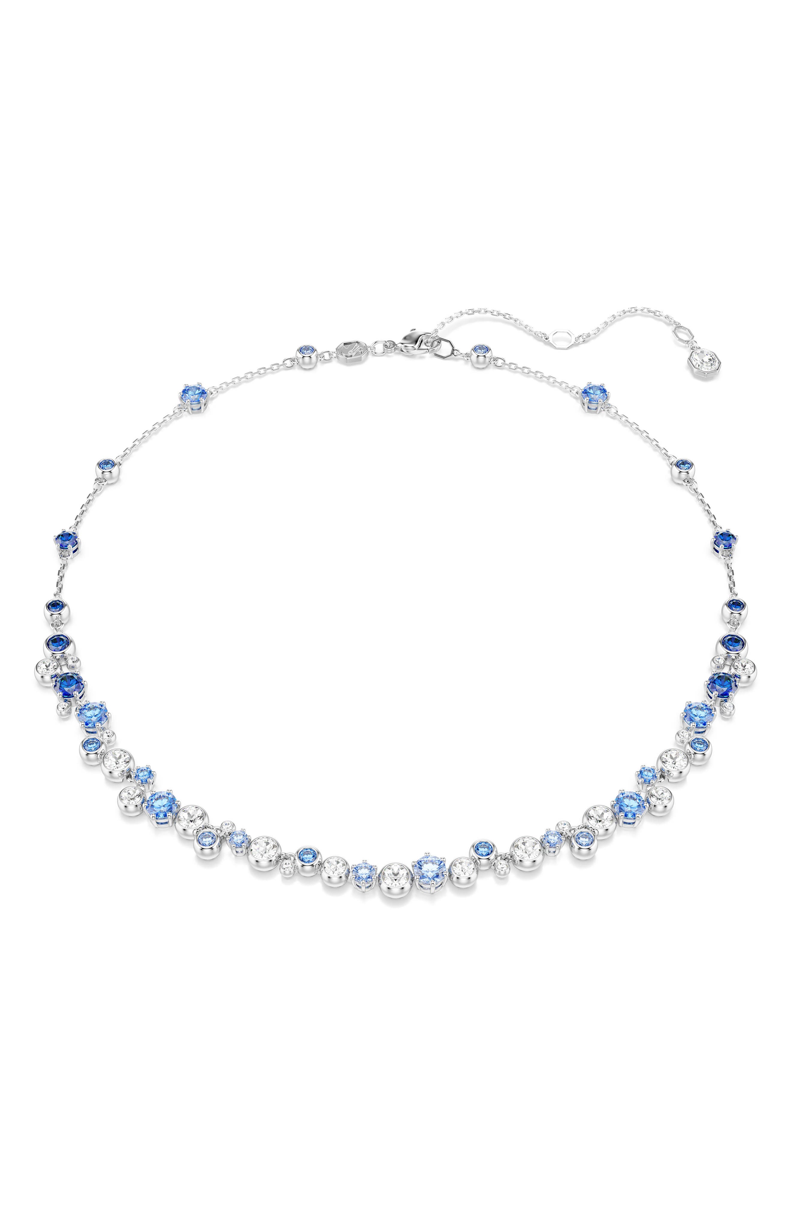 selected SILVER/ BLUE