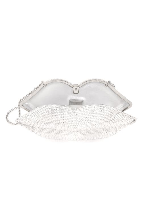Judith Leiber Couture Lips Crystal Embellished Clutch In Multi