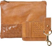 Deux Mains Large Pouch, Key Chain & Slim ID Bundle