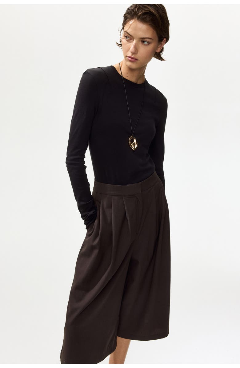 H&M Wide Culottes, Alternate, color, 