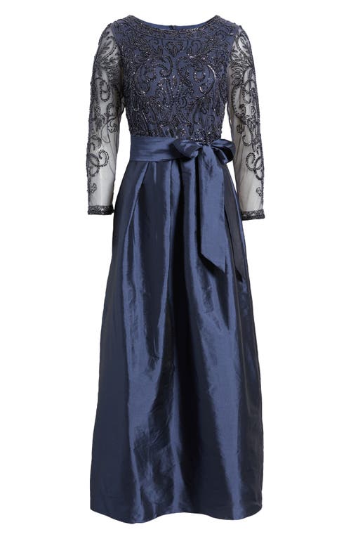 Pisarro Nights Embellished Cocktail Dress In Navy