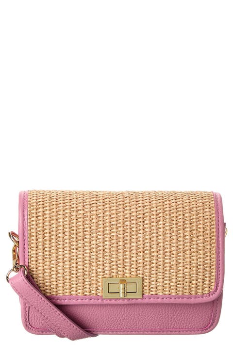 Woven Raffia Crossbody Strap