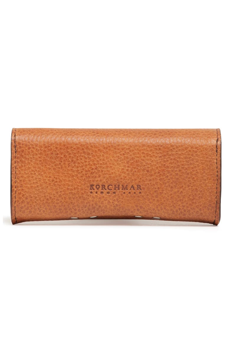Salvino Leather Eyeglass Case, Alternate, color, Pebbled Tan