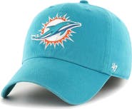 '47 Men's '47 Aqua Miami Dolphins Franchise Logo Fitted Hat