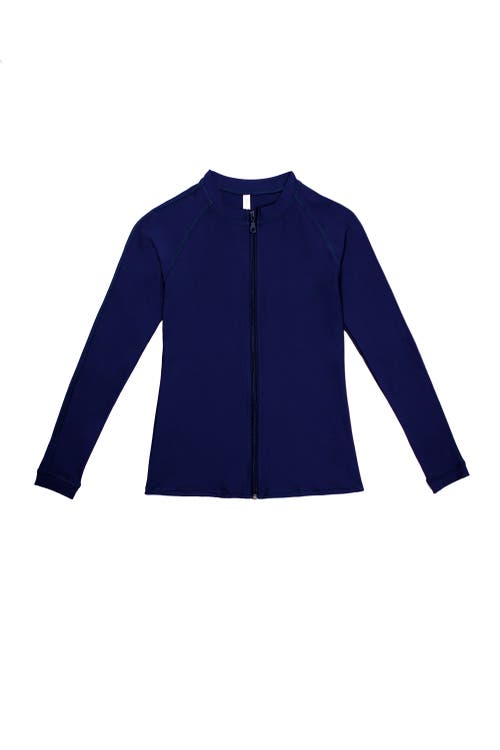 Helen Jon Beach Break Rash Guard Upf 50+ In Navy