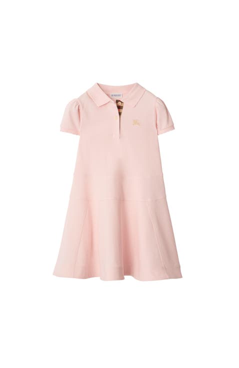 Girls' Cotton Polo Shirt Dress