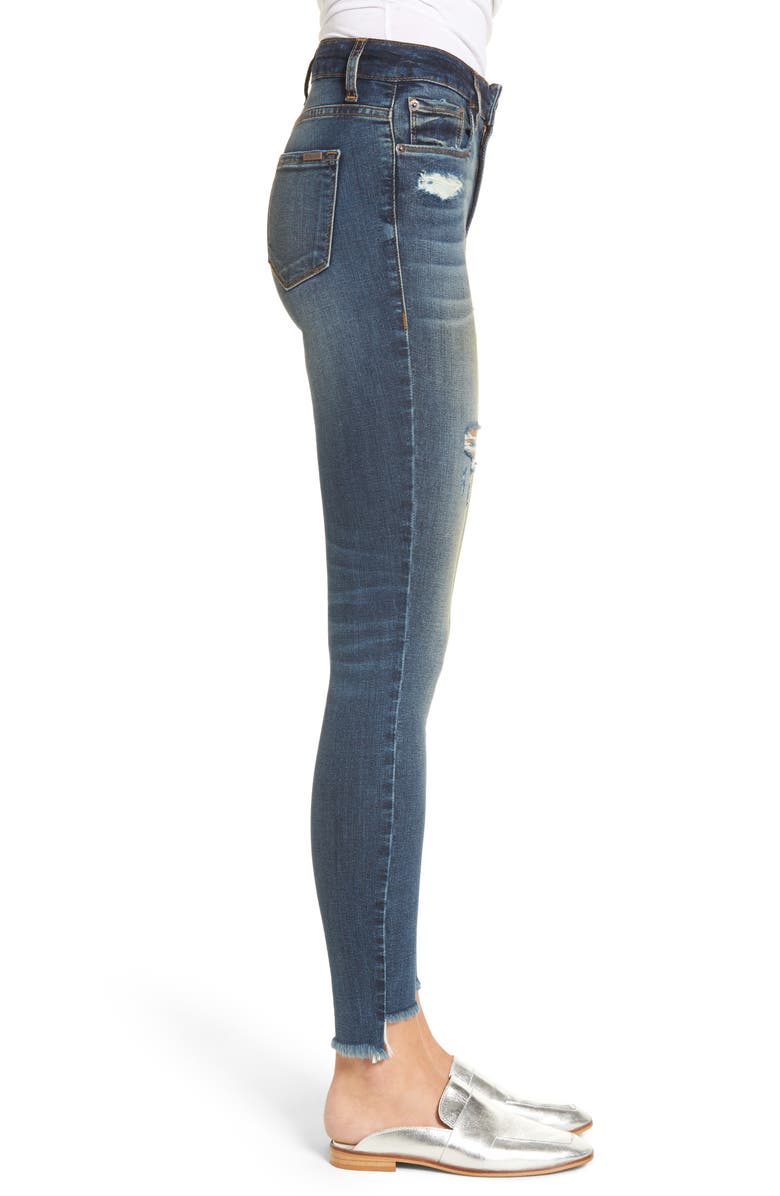 STS Blue Elli Distressed Step Hem Skinny Jeans, Alternate, color, 