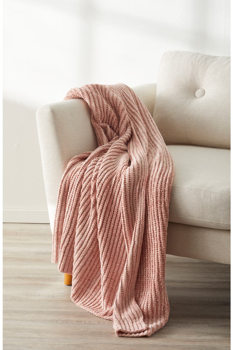 Chenille Throw Blanket, Alternate, color, PINK MISTY