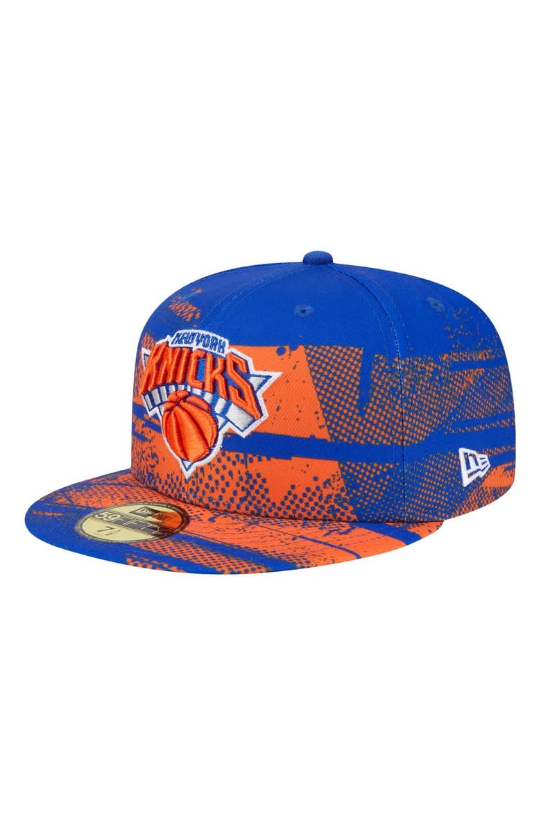 New Era Men's New Era Blue New York Knicks Tip-Off 59FIFTY Fitted Hat, Alternate, color, 