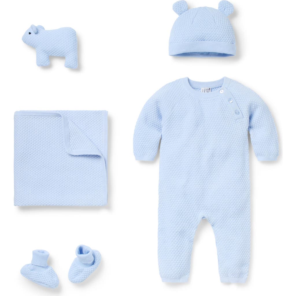 Janie and Jack Baby Bundle of Love Textured Knit Gift Set in Blue  product
