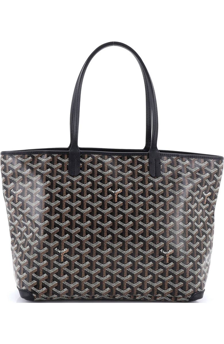 Pre-Owned Goyard Artois Tote Coated Canvas PM, Alternate, color, Black