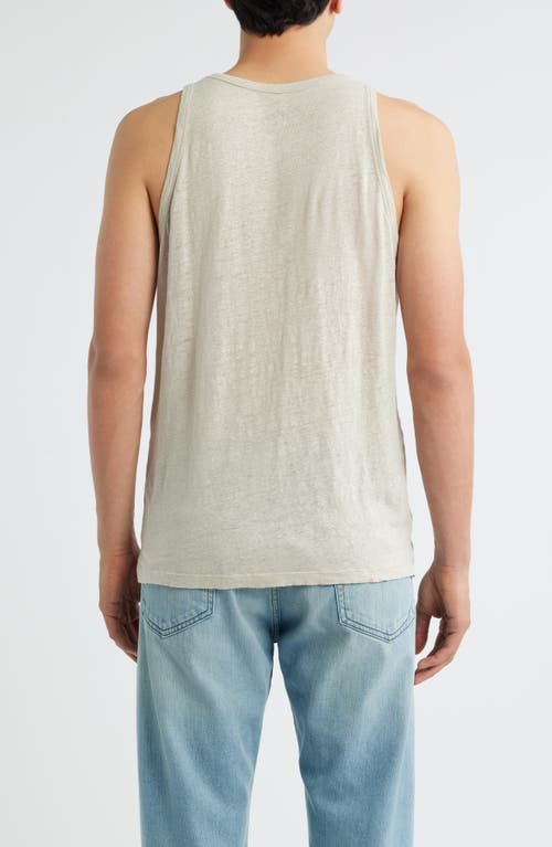 Alex Crane Linen Tank In Neutral
